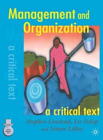 management and organisation a critical text PDF