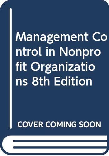 management control in nonprofit organizations 8th edition Kindle Editon