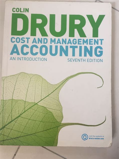 management cost accounting colin drury 7th edition Kindle Editon