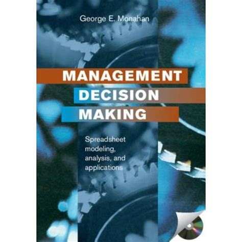 management decision making spreadsheet modeling analysis and PDF