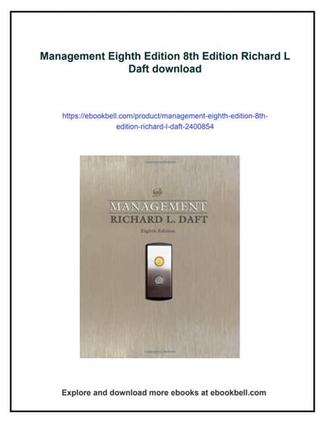 management eight edition by richard draft Doc