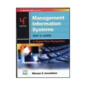 management information system jawadekar 4th edition PDF