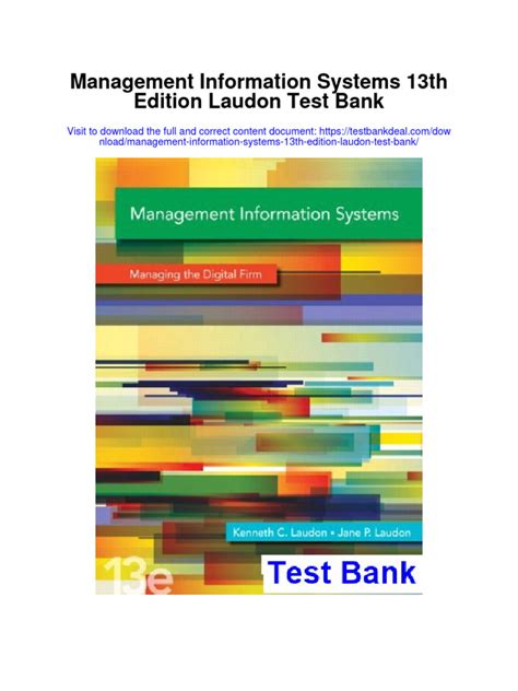 management information systems 13th test bank Doc
