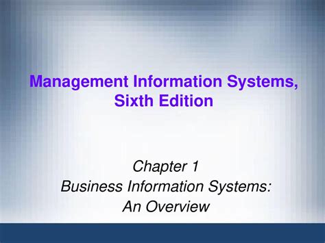 management information systems sixth edition Epub