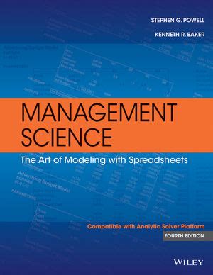 management science powell and baker solution PDF