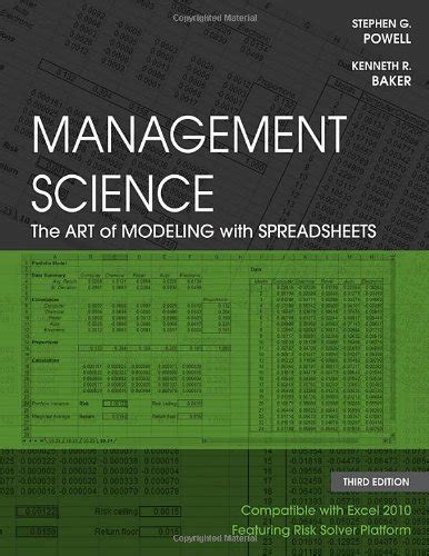 management science the art of modeling with spreadsheets 3rd edition pdf p Epub