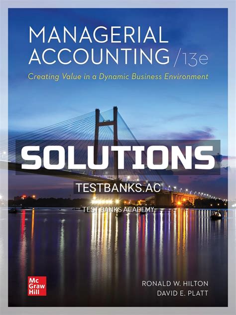 managerial accounting 13th edition appendix solutions Epub