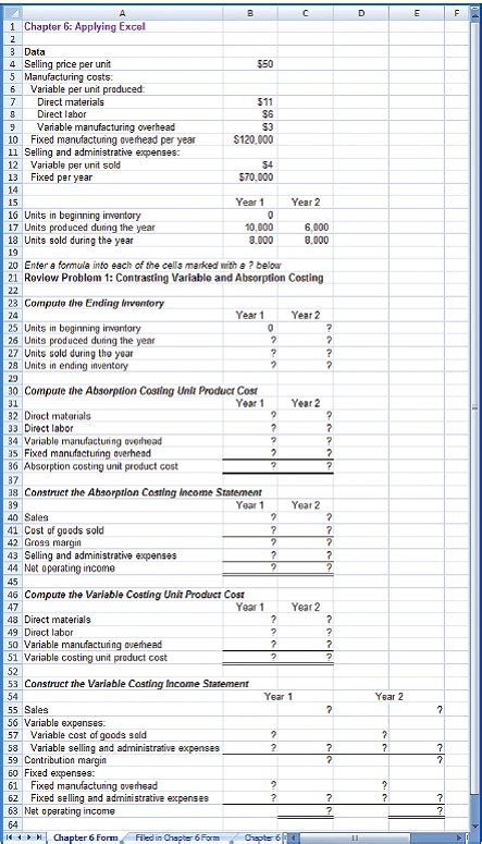 managerial accounting 6th edition solutions ch 6 PDF