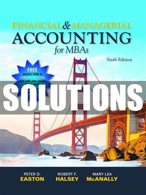 managerial accounting for mbas solutions easton Kindle Editon