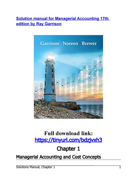 managerial accounting garrison solution manual Doc