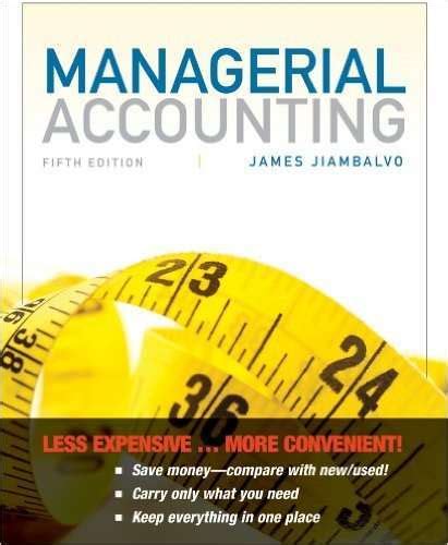 managerial accounting jiambalvo 5th edition solutions Ebook Kindle Editon