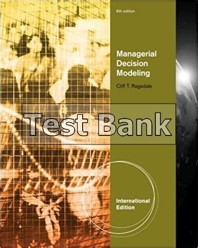 managerial decision modeling 6th edition Reader