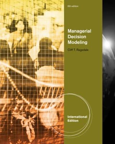 managerial decision modeling 6th edition solution manual PDF