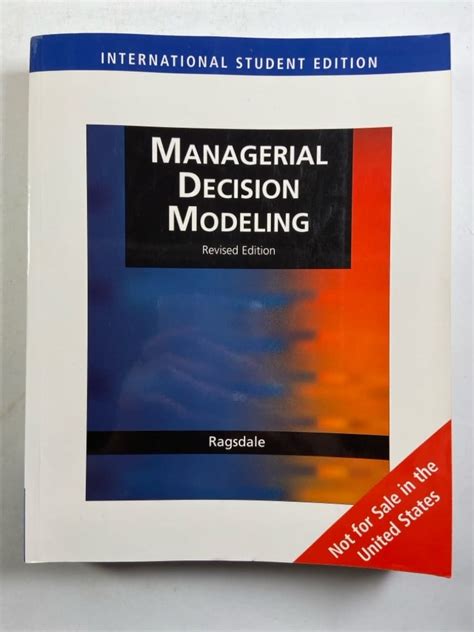 managerial decision modelling ragsdale Ebook Kindle Editon