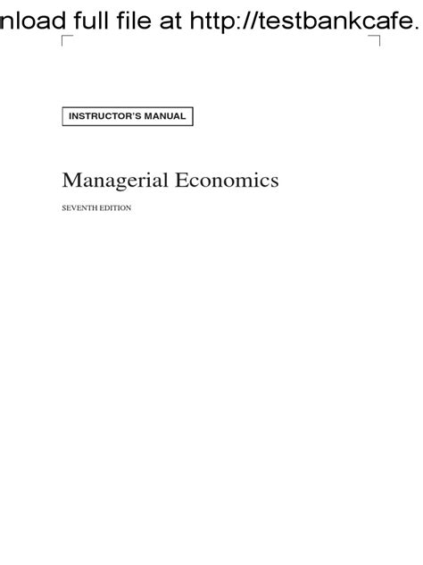 managerial economics 7th edition solution manual pdf Reader