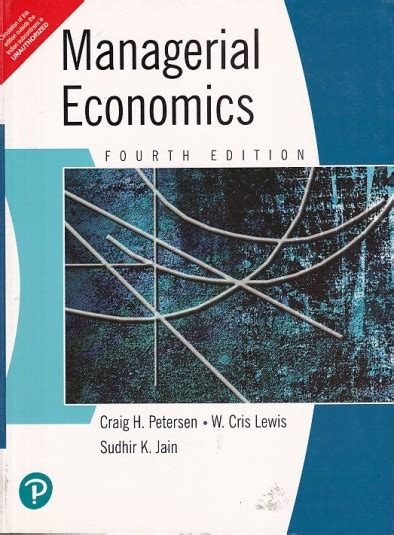 managerial economics by peterson and lewis free download Kindle Editon
