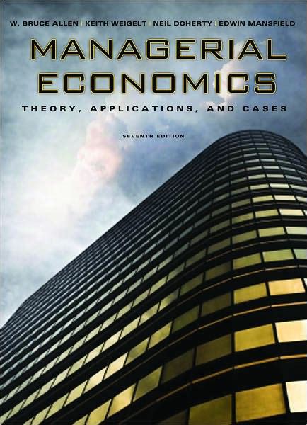 managerial economics theory applications and cases PDF
