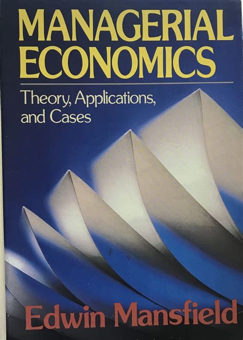 managerial economics theory applications and cases PDF