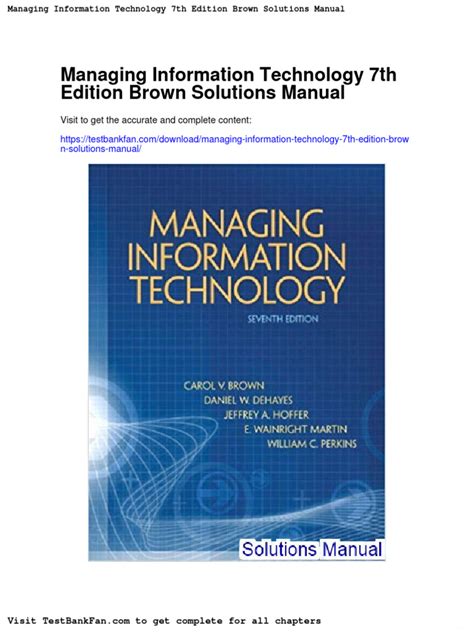 managing information technology 7th edition ebook Doc