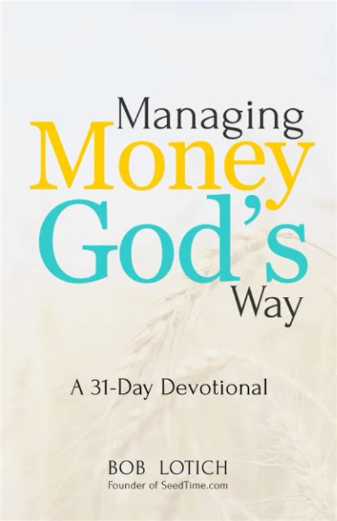 managing money gods way a 31 day devotional PDF