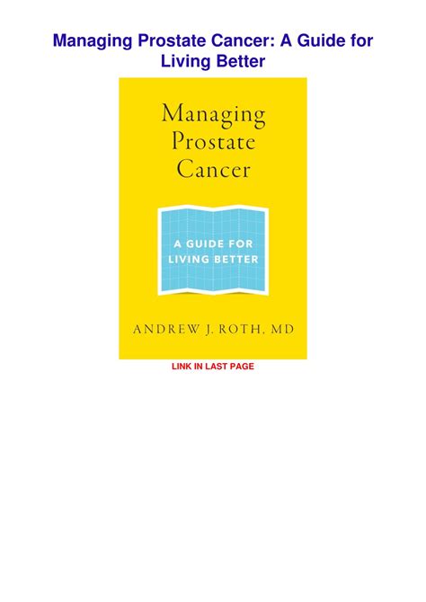 managing prostate cancer living better Kindle Editon