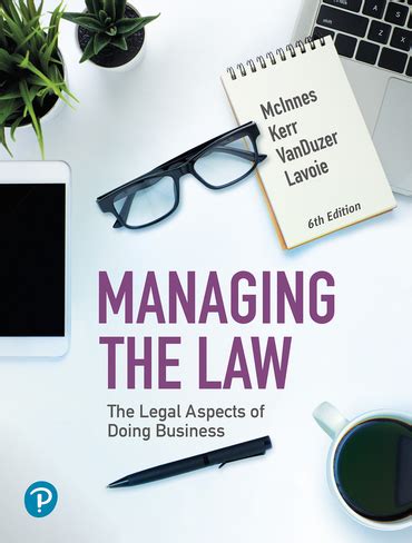 managing the law the legal aspects of doing business Kindle Editon