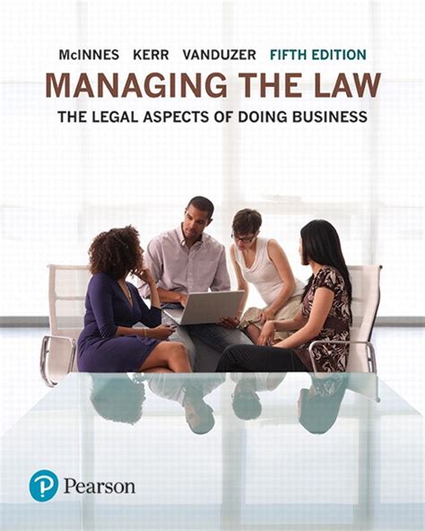 managing the law the legal aspects of doing business 4th edition pdf Ebook Reader