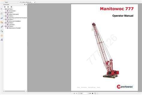 manitowoc 3900 crawler crane operator manual Reader