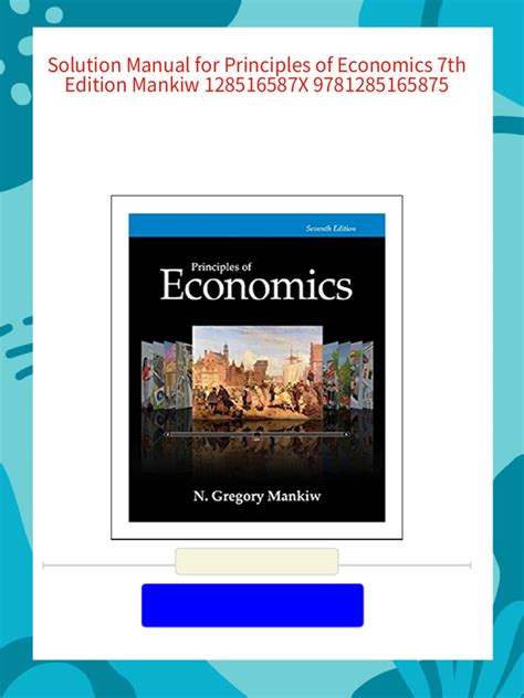 mankiw 7th edition solution manual Kindle Editon