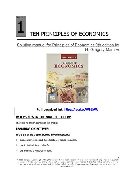 mankiw principles of economics answers Kindle Editon