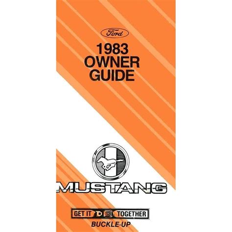 manual 1983 mustang PDF