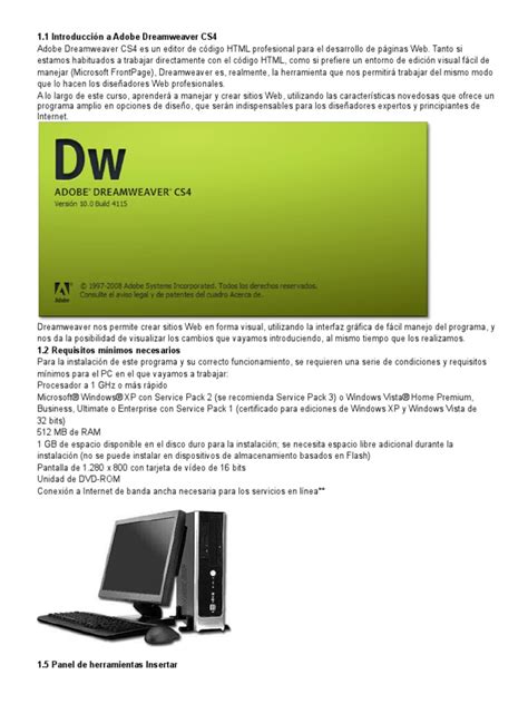 manual adobe dreamweaver cs4 espaol Doc