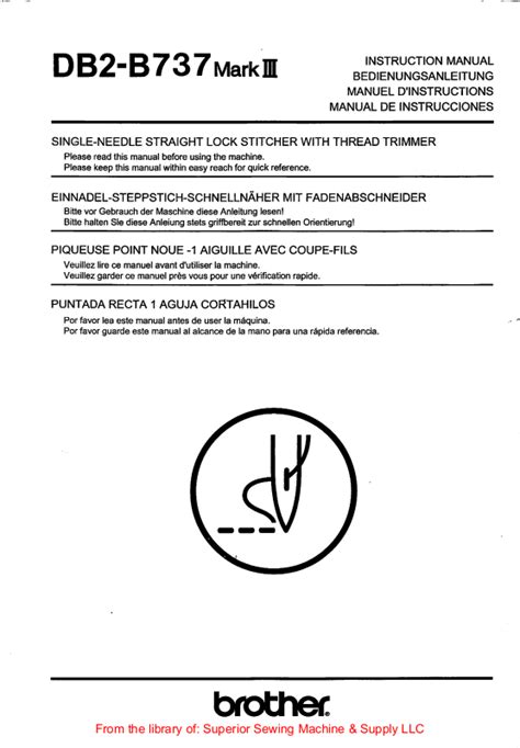 manual brother db2 b737 Reader