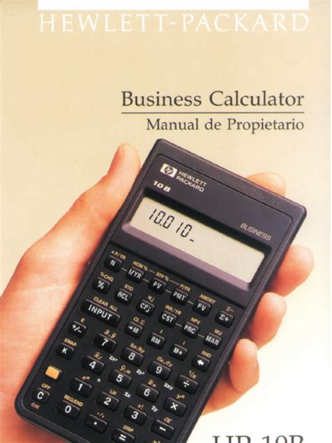 manual calculadora hp 10b business Reader