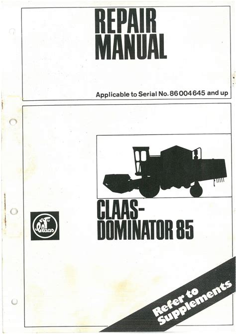 manual claas dominator 85 Reader