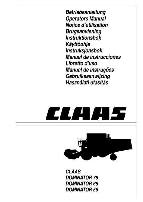 manual claas dominator Ebook PDF