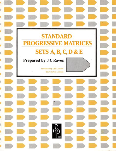 manual coloured progressive matrices sets a a b b Epub