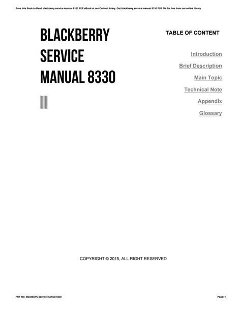 manual de bb 8330 Reader