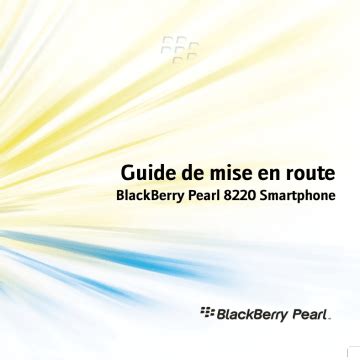 manual de blackberry pearl 8220 PDF