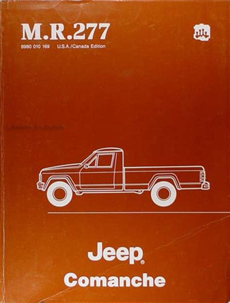 manual de comanche jeep 1988 Kindle Editon