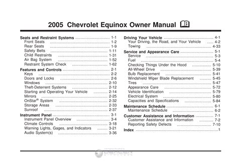 manual de equinox 2005 PDF