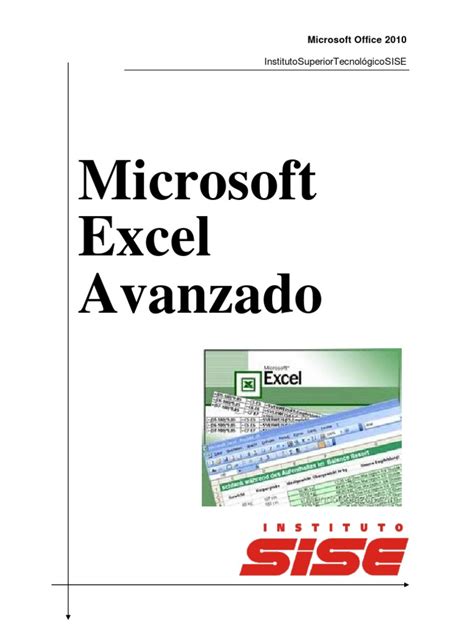 manual de excel 2010 avanzado PDF