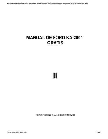 manual de ford ka 2001 Reader