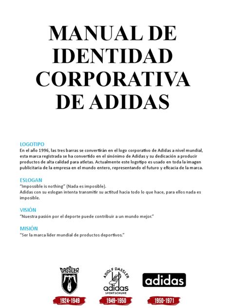 manual de identidad corporativa de adidas Reader