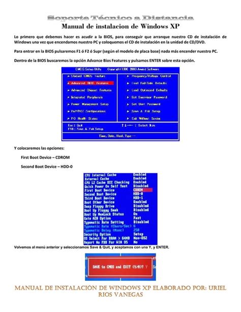 manual de instalacion de windows xp PDF