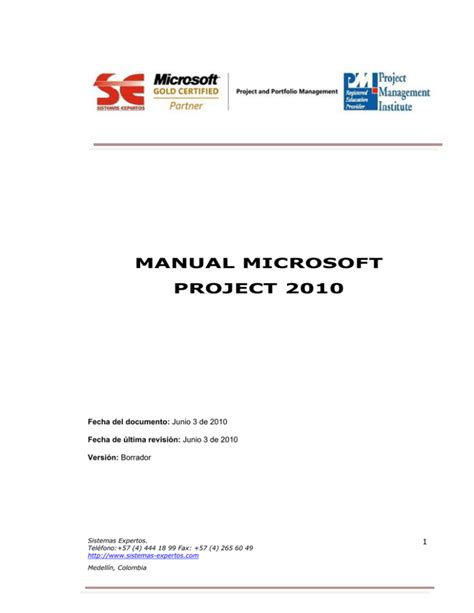 manual de microsoft project 2010 Epub