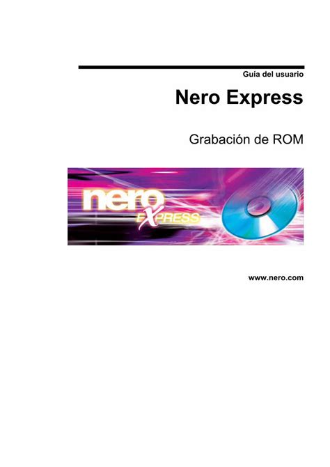 manual de nero express en espanol Doc