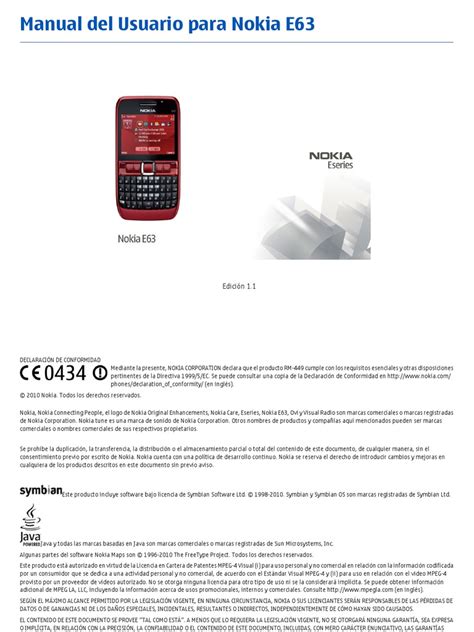 manual de nokia e63 pdf PDF