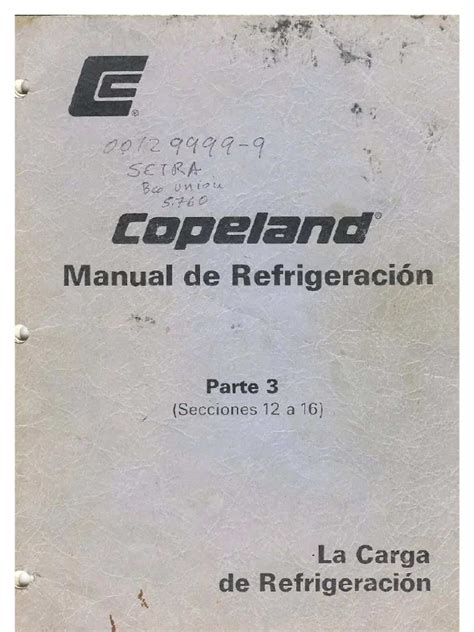 manual de refrigeracion copeland PDF