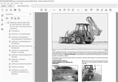 manual de retroexcavadora case 580 super e Doc